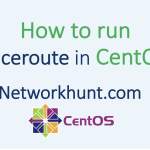how to run tcp traceroute in centos linux