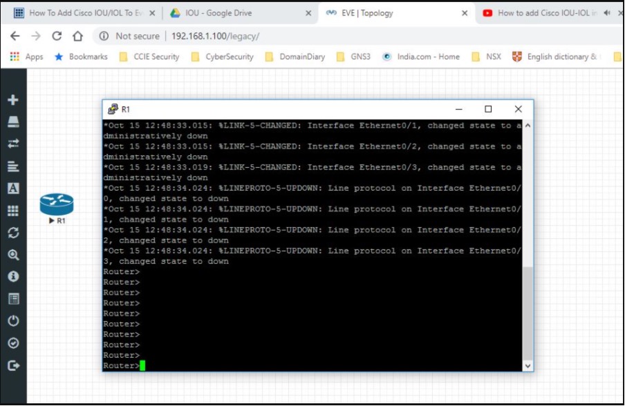 How to Add Cisco IOU/IOL Images To Eve-Ng