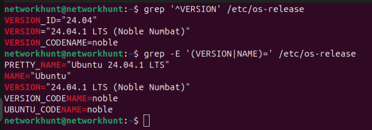 How to check OS version in Linux - NetworkHunt