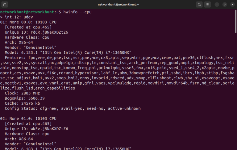 How to check how many CPUs in a Linux System - NetworkHunt