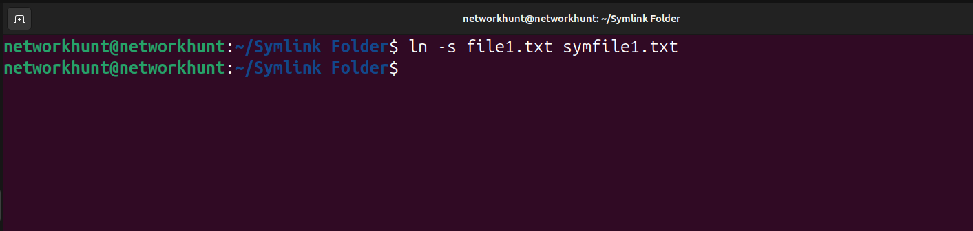 Create a Symlink for a File  in Linux