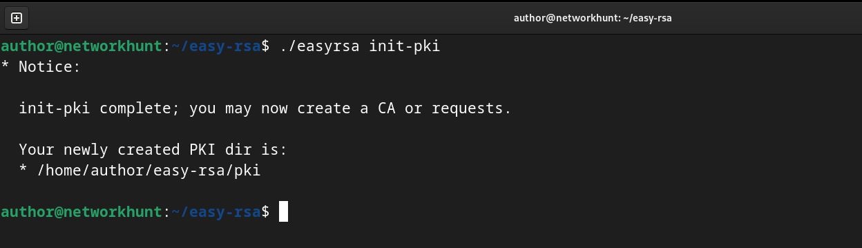 initialize PKI